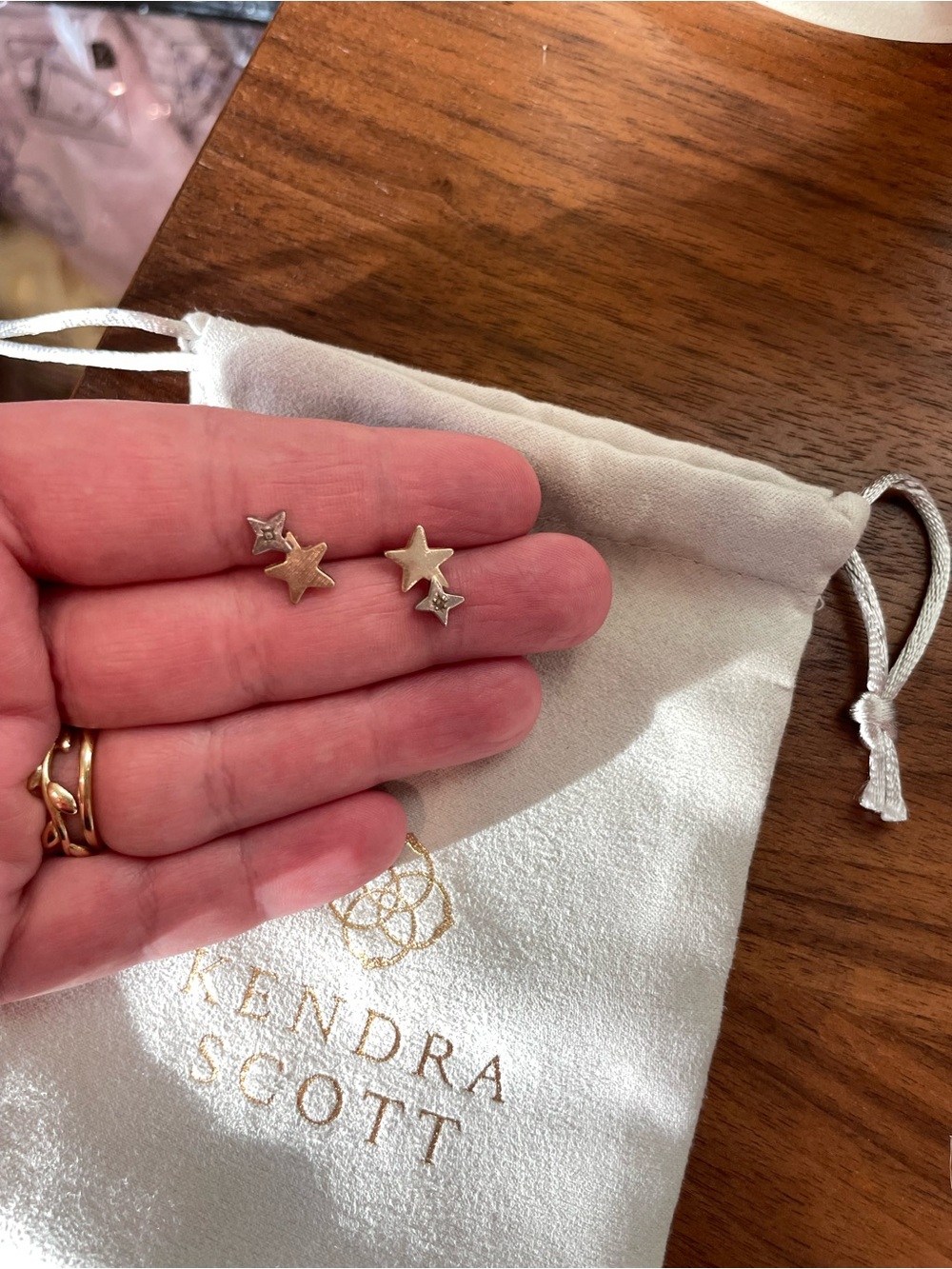 Kendra Scott Jae Star Ear Climber Gold & Silver